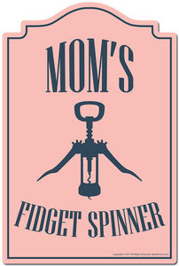 Mom's Fidget Spinner Wine Opener 3 pack of Vinyl Decal Stickers 3.3" X 5" Vinyl Decal Sticker