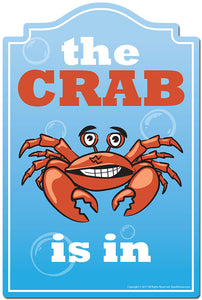 The Crab Is In 3 pack of Vinyl Decal Stickers 3.3" X 5" |Decoration for Laptop Vinyl Decal Sticker