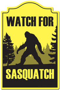Watch For Sasquatch 3 pack of Vinyl Decal Stickers 3.3" X 5" |Laptop Or Car Vinyl Decal Sticker