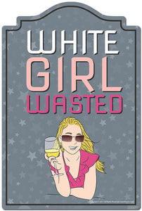White Girl Wasted 3 pack of Vinyl Decal Stickers 3.3" X 5" |Laptop Or Car Vinyl Decal Sticker
