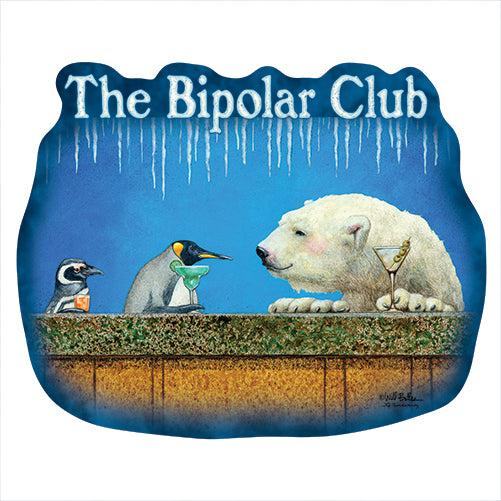 Bipolar Club Vinyl Decal Sticker