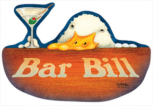 Bar Bill Novelty Sign