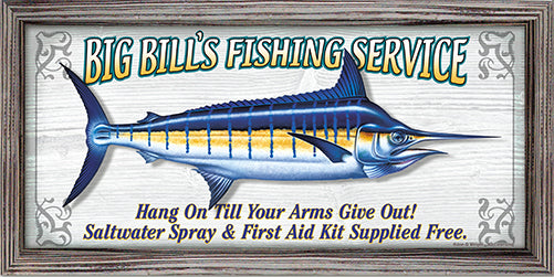 Big Bills Fishing Service Vinyl Decal Sticker