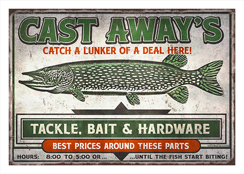 Cast Aways Pike Vinyl Decal Sticker