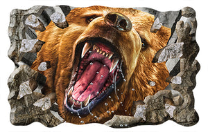 Grizzly Rocks Vinyl Decal Sticker