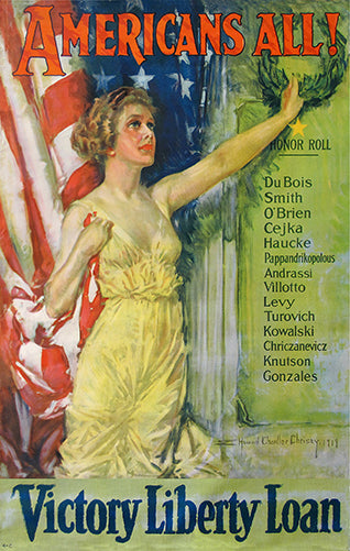 Americans All! Victory Liberty Loan Vinyl Decal Sticker