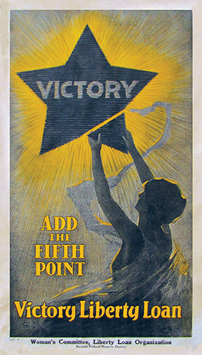 Victory Add The Fifth Point Victory Liberty Loan Women Novelty Sign