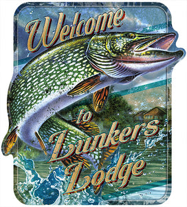 Lunkers Lodge Pike Vinyl Decal Sticker