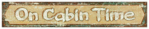 On Cabin Time Vinyl Decal Sticker