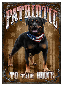Patriotic Dog Vinyl Decal Sticker