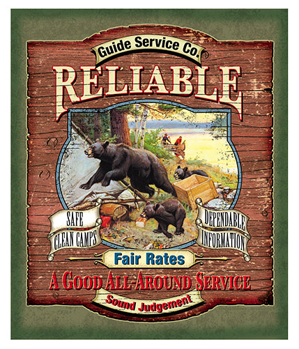 Reliable Guide Service Novelty Sign