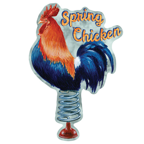 Spring Chicken Vinyl Decal Sticker