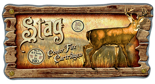 Stag Center Fire Cartridges Deer Buck Vinyl Decal Sticker