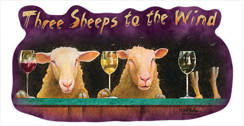 Three Sheeps To The Wind Vinyl Decal Sticker