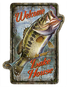 Welcome To Our LakeHouse Novelty Sign