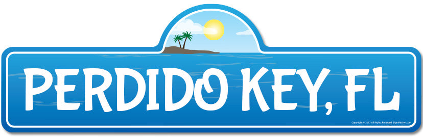 Perdido Key, FL Florida Beach Street Sign
