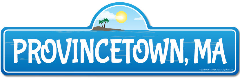 Provincetown, MA Massachusetts Beach Street Sign