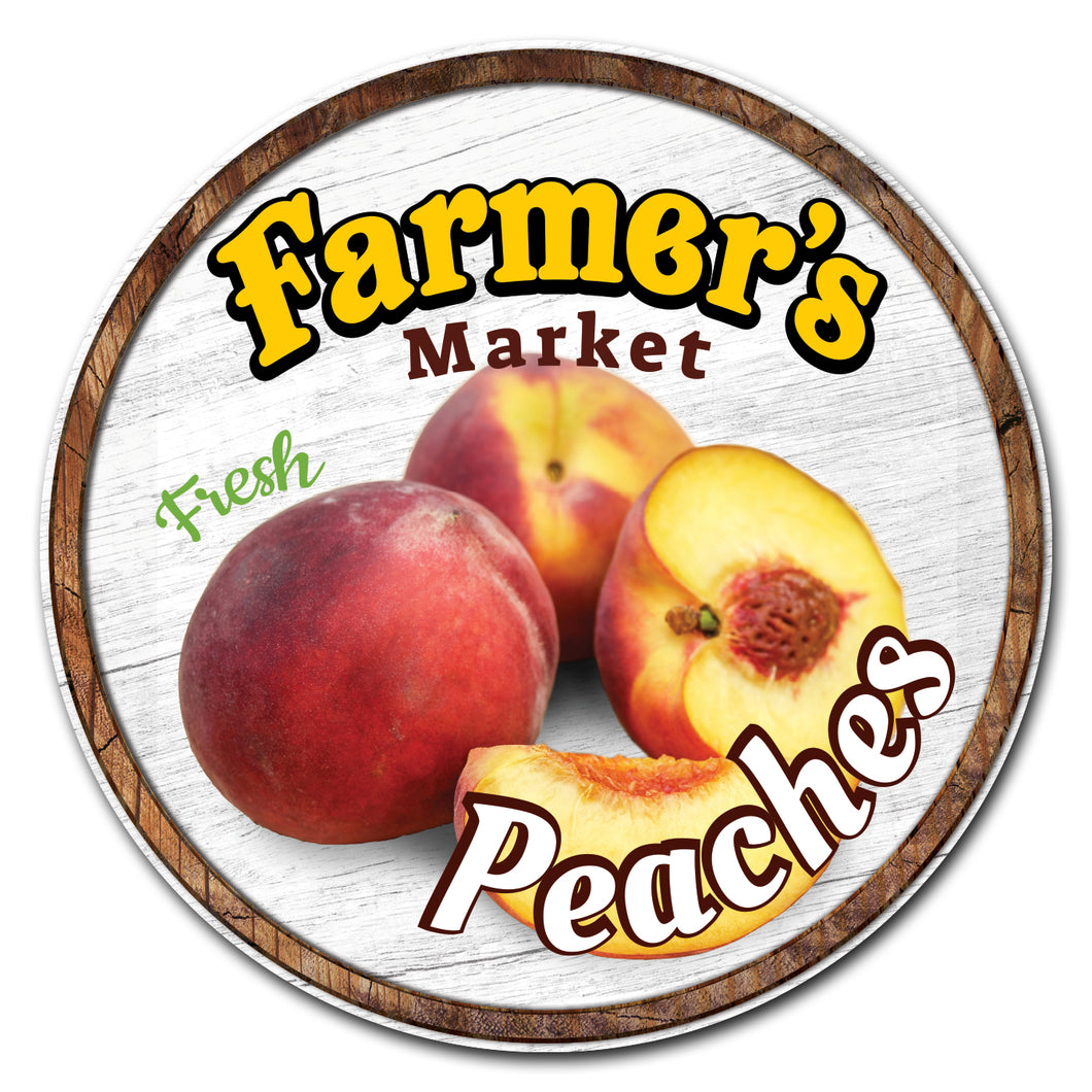 Farmer's Market Peaches Circle