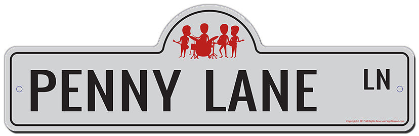Penny Lane Novelty Sign