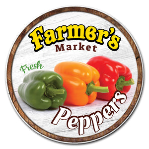 Farmer's Market Peppers Circle