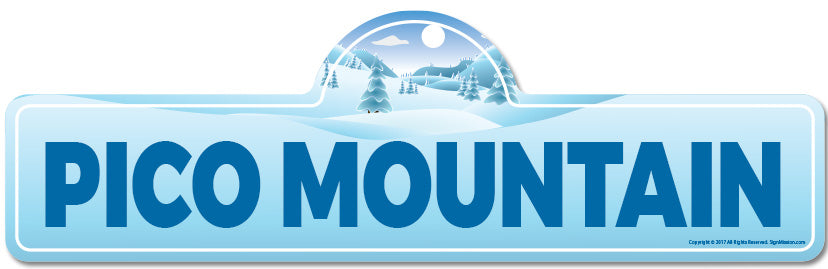 Pico Mountain Street Sign