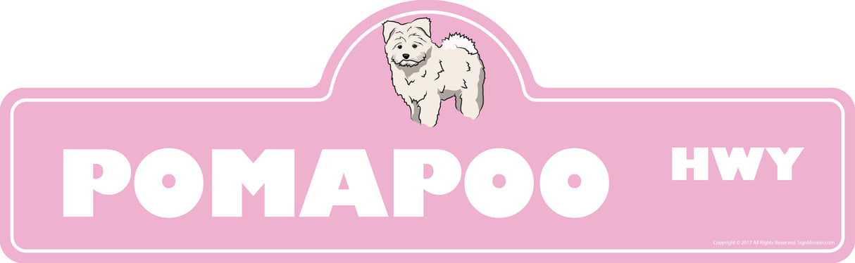 Pomapoo Street Sign
