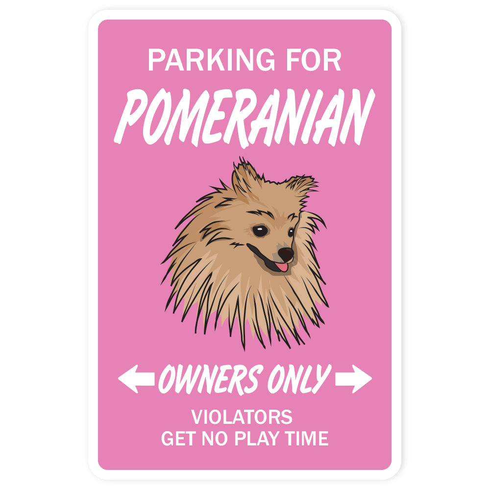 Pomeranian Street Vinyl Decal Sticker