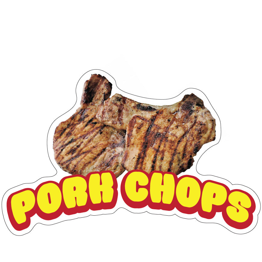 Pork Chops Die-Cut Decal