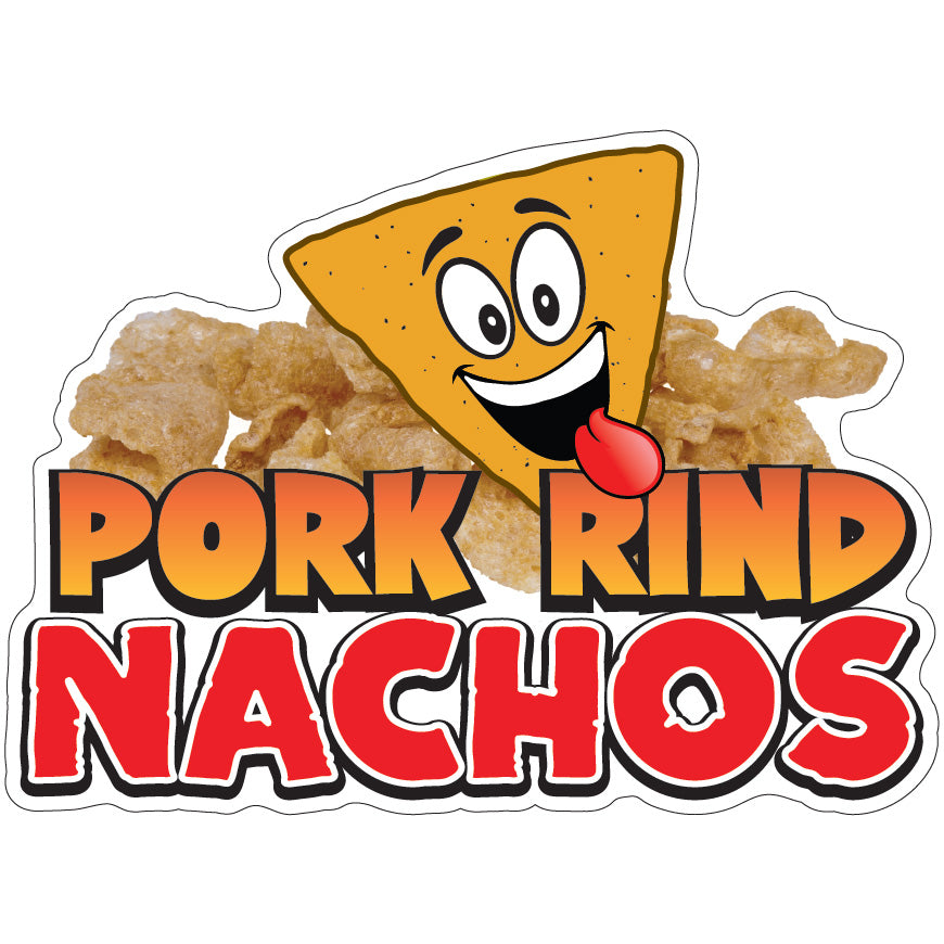 Pork Rind Nachos Die-Cut Decal