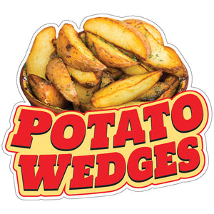 Potato Wedges Die-Cut Decal