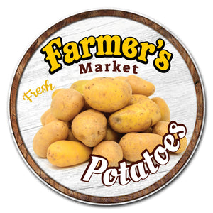 Farmer's Market Potatoes Circle