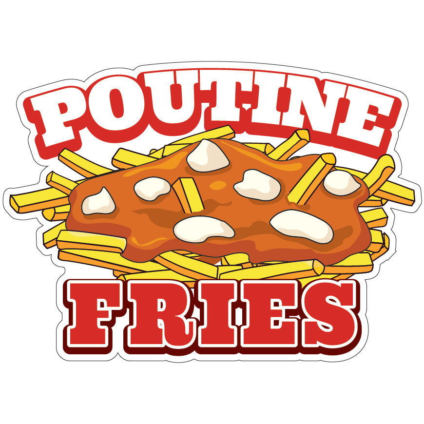 Poutine Fries Die-Cut Decal