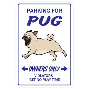 Pug Street Vinyl Decal Sticker