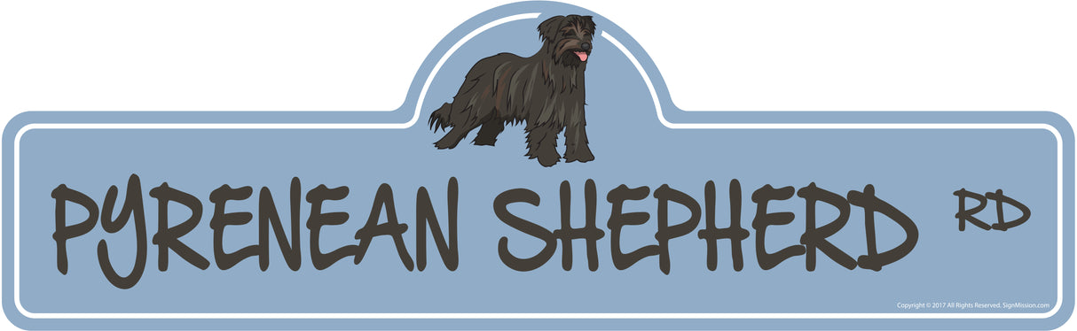 Pyrenean Shepherd Street Sign