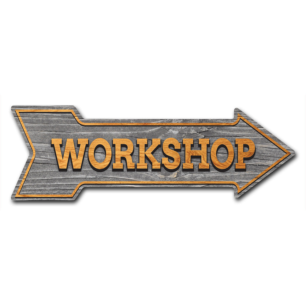 Workshop Arrow Sign