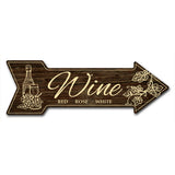 Wine Arrow Sign