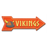 Vikings Arrow Sign