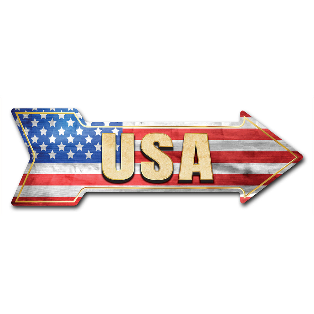 USA Arrow Sign