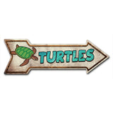 Turtles Arrow Sign