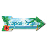 Tropical Paradise Arrow Sign
