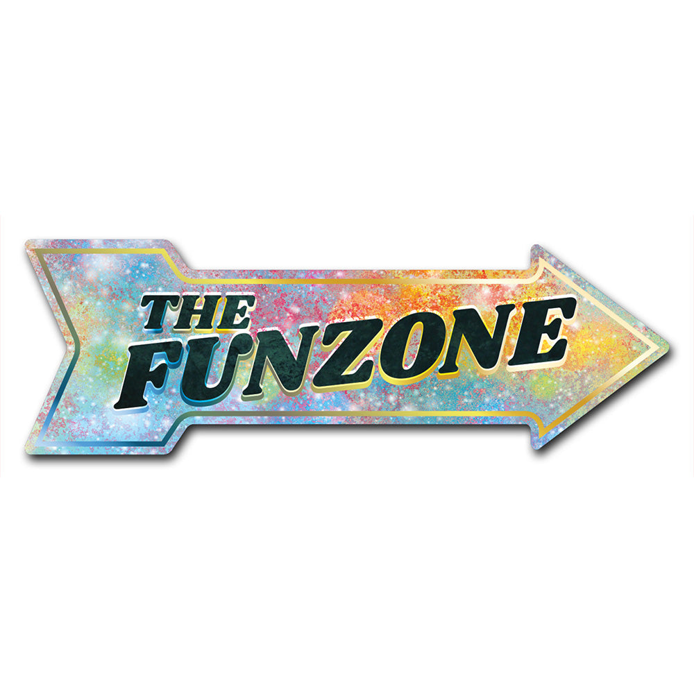 The Funzone Arrow Sign