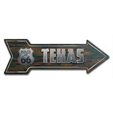 Texas 66 Arrow Sign