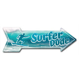 Surfer Dude Arrow Sign