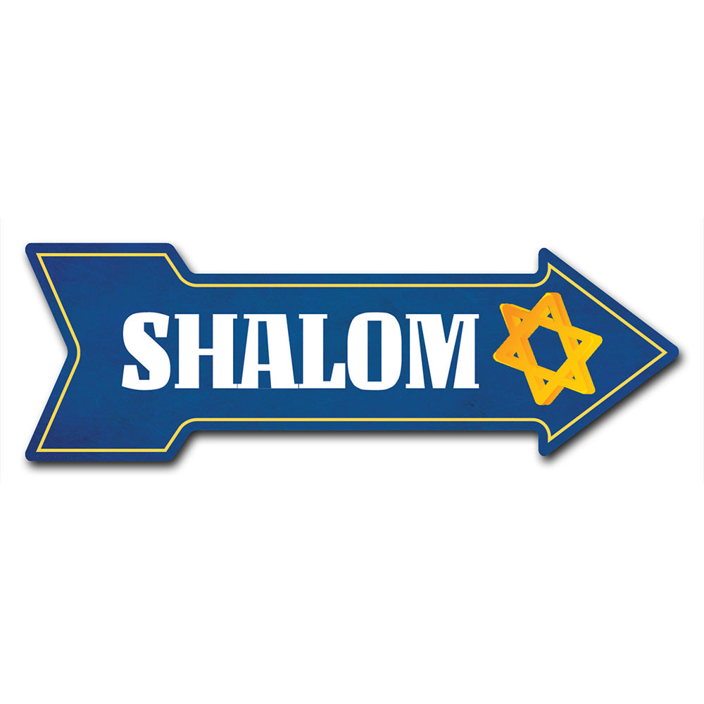 Shalom Arrow Sign