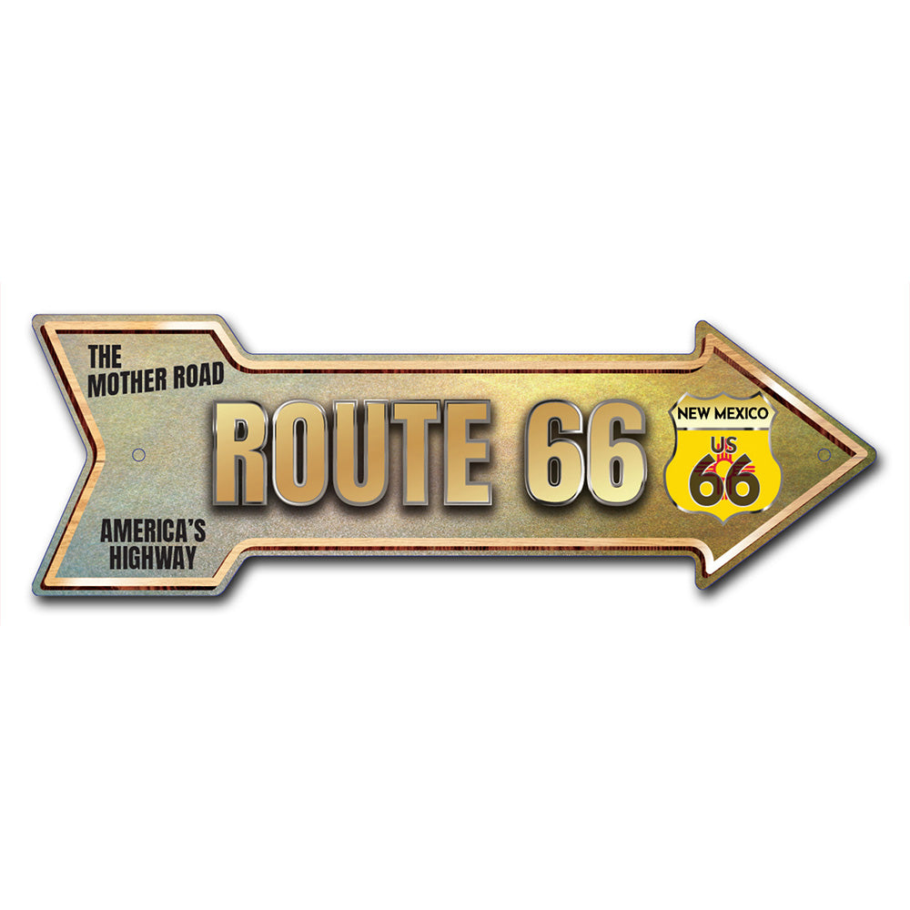 Route 66 New Mexico Arrow Sign