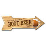 Root Beer Arrow Sign