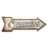 Rabbits Arrow Sign