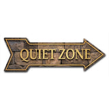 Quiet Zone Arrow Sign