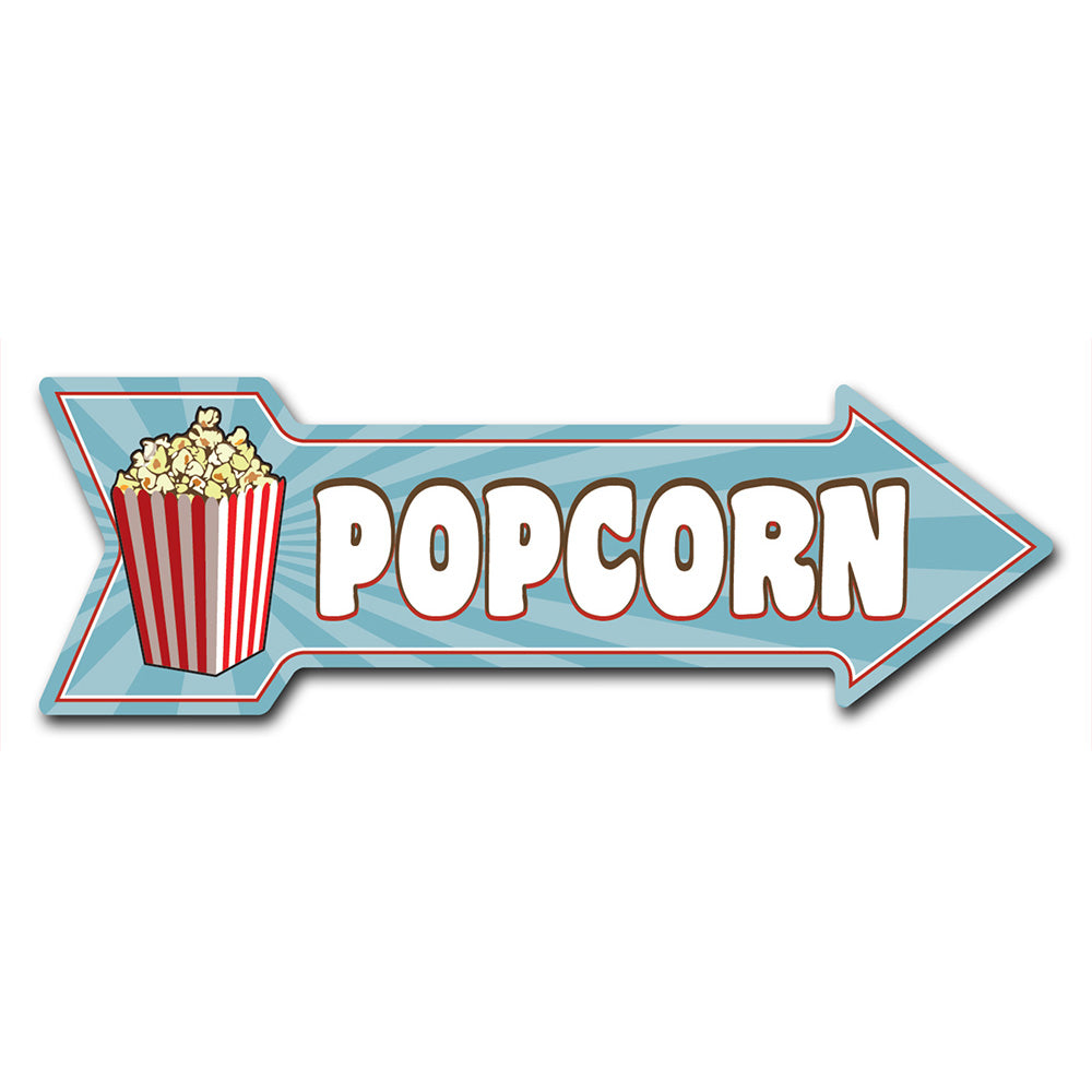 Popcorn Arrow Sign