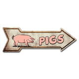 Pigs Arrow Sign